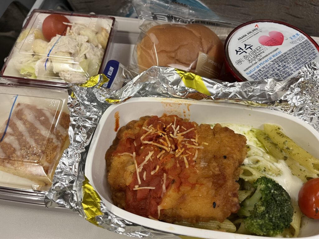 アシアナ航空機内食 チキン