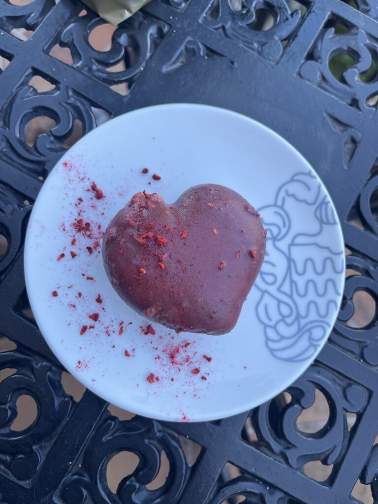 ハートの形のケーキ